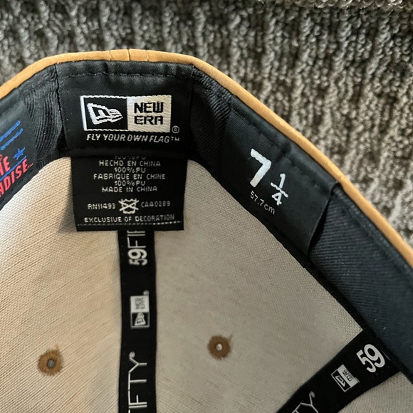 TORONTO BLUE JAYS 5950 59FIFTY MENS HAT SIZE 7 1/4 BROWN POLYURETHANE PU NEW ERA - Picture 11 of 14